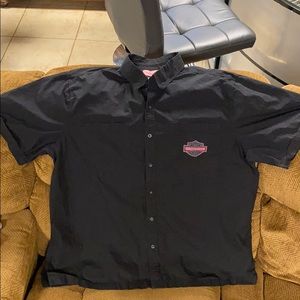 Harley Davison breast cancer shirt